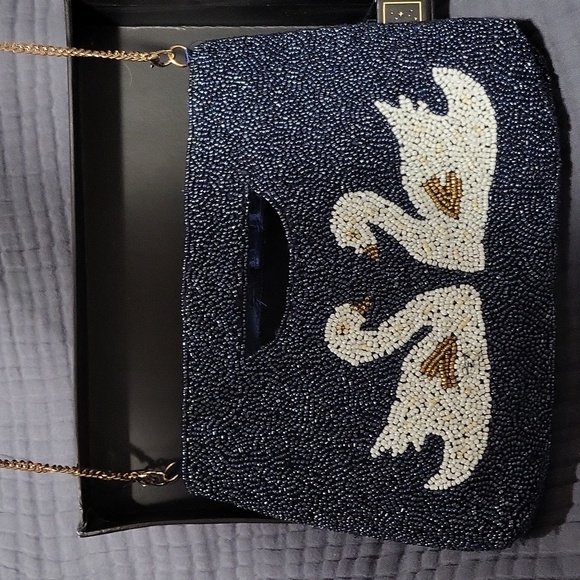 (NOTE), WILL BE GONE SOON)! NWT, "Beaded swan clutch" - Picture 11 of 16